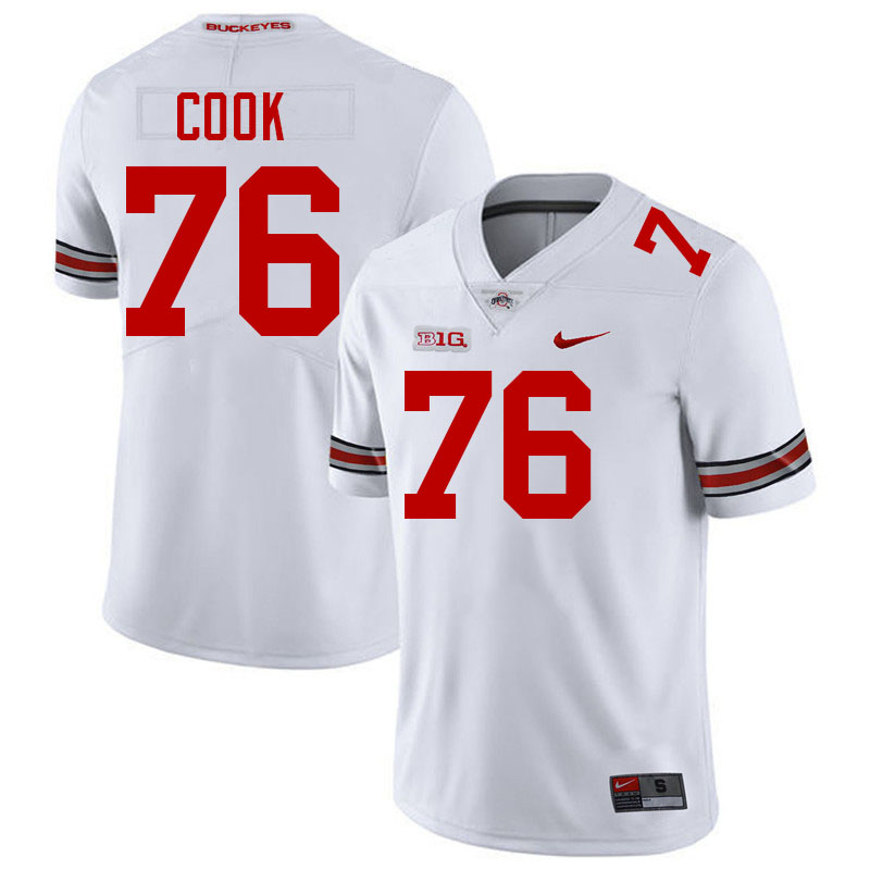 Jake Cook Ohio State Buckeyes Jersey College Football Uniforms-White